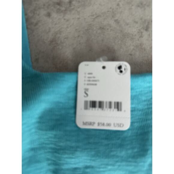 Free People Boulevard Bow Tie Strap Tank Top Aqua S - Picture 7 of 9